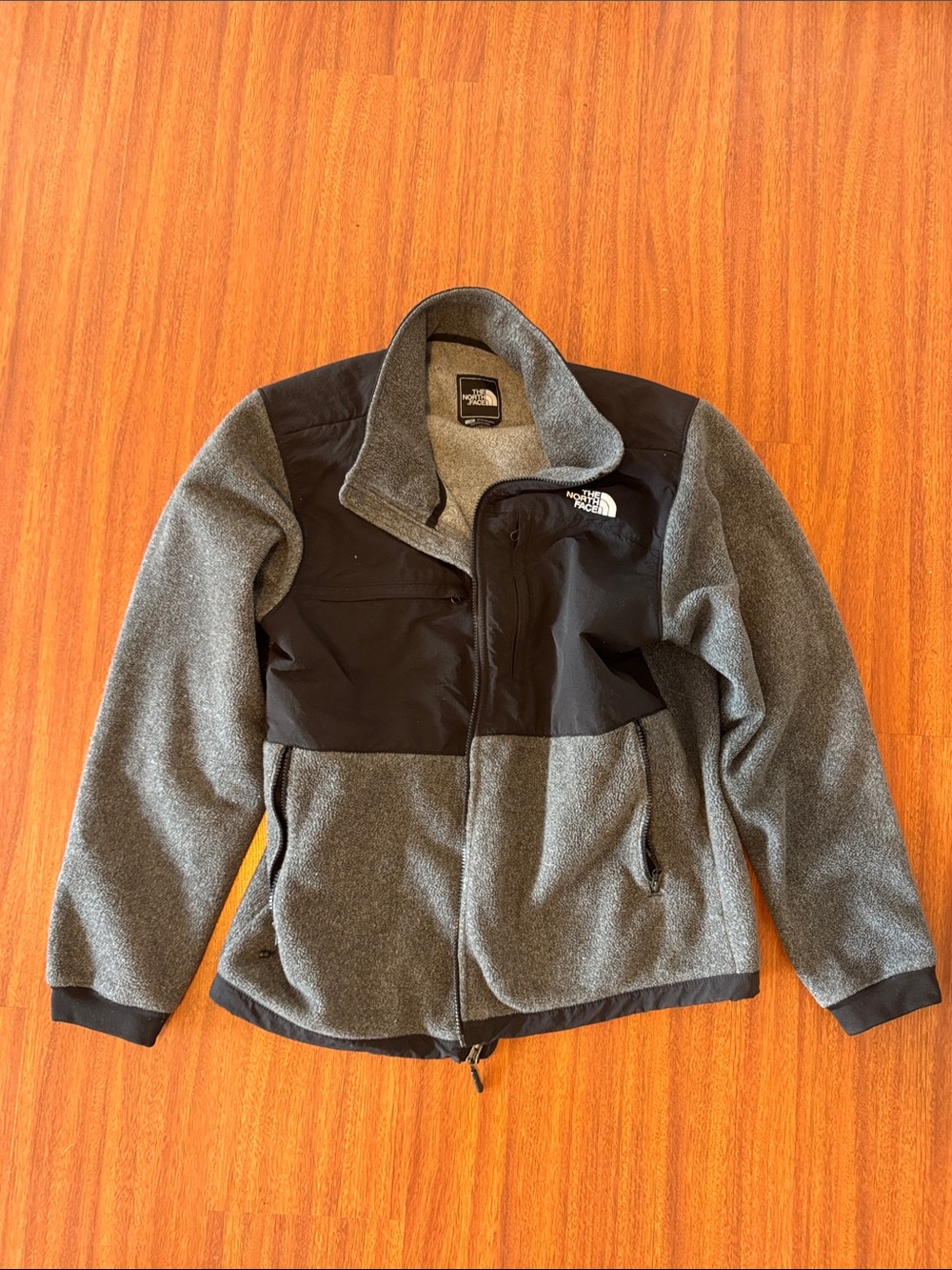 The North Face Gray and Black Men's Fleece Shirt Jacket